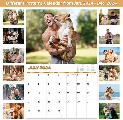 Men & Dog 2024 Calendar