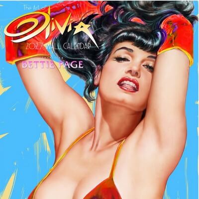 The Art of Olivia – 2027 Wall Calendar featuring Bettie Page