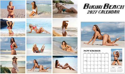 Bikini Beach 2027 Wall Calendar