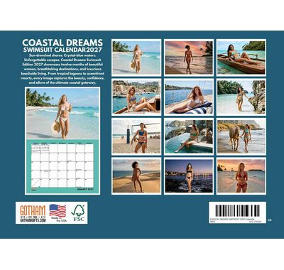 Coastal Dreams Swimsuit Edition 2027 Wall Calendar