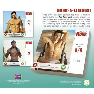 Daily Hunk 2027 Desk Calendar