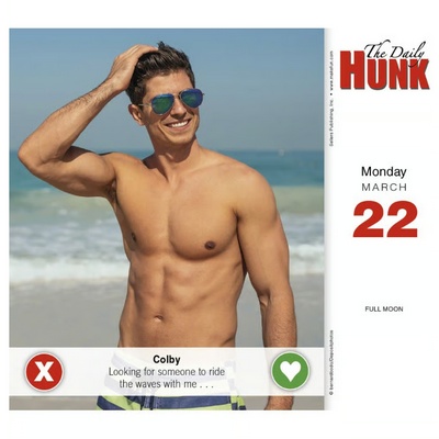 Daily Hunk 2027 Desk Calendar