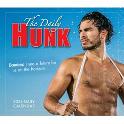 Daily Hunk 2026 Desk Calendar