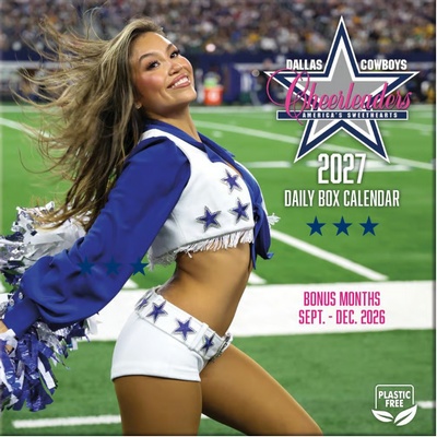 NFL Dallas Cowboys Cheerleaders 2027 Desk Calendar