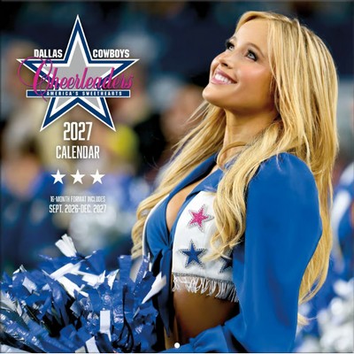 NFL Dallas Cowboys Cheerleaders 16 Month 2027 Wall Calendar