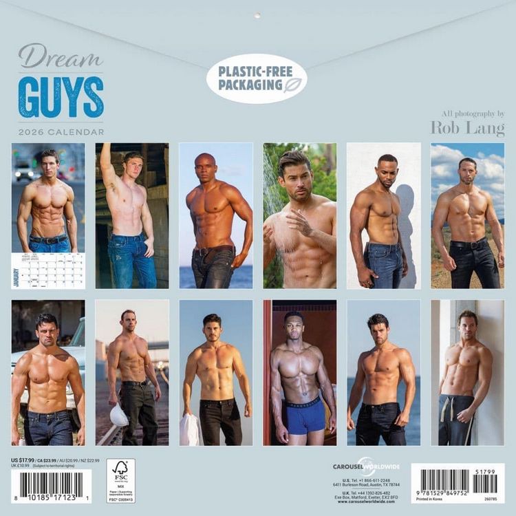 Dream Guys 2026 Calendar
