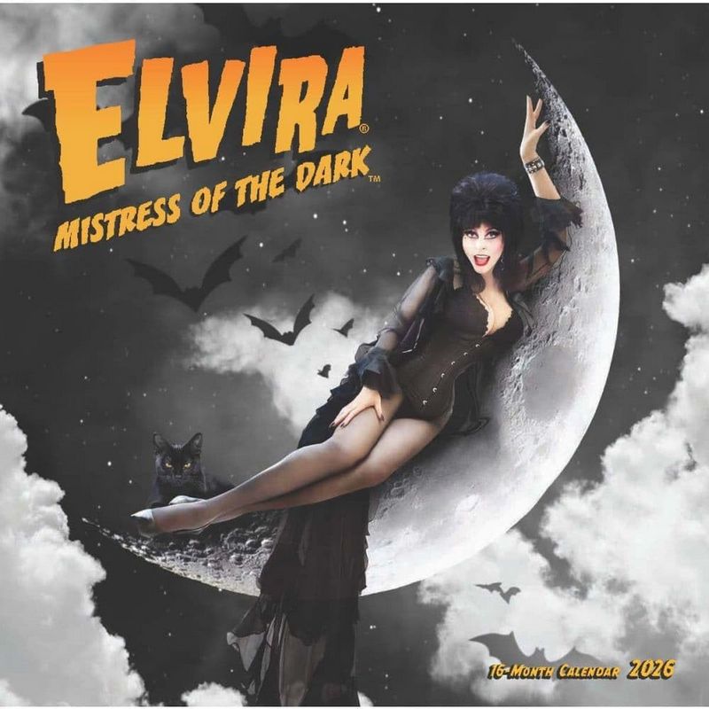 2026 Elvira Mistress Of The Dark 2026 Calendar