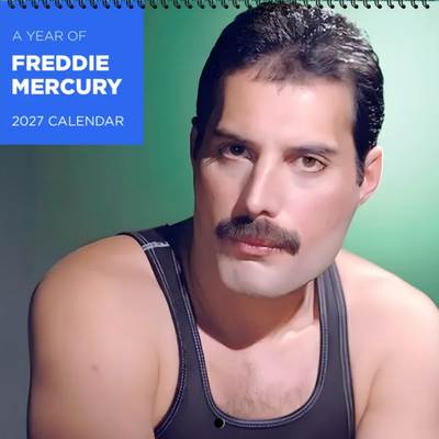 Freddie Mercury 2027 Wall Calendar
