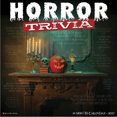 Horror Trivia 2027 Wall Calendar