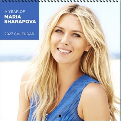 Maria Sharapova 2027 Wall Calendar