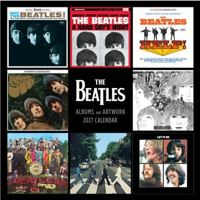 The Beatles Albums and Artwork 2027 Wall Calendar