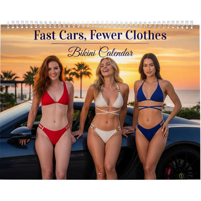 Fast Cars, Fewer Clothes 2027 Calendar