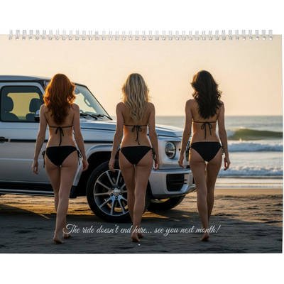 Fast Cars, Fewer Clothes 2027 Calendar