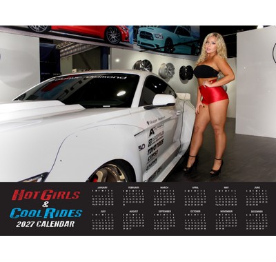 Hot Girls Cool Rides 2027 Wall Calendar