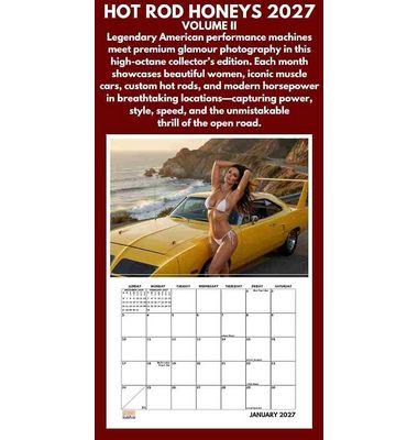 Hot Rod Honeys 2027 Wall Calendar