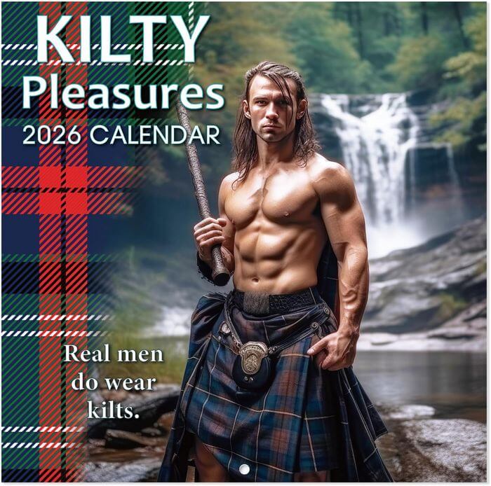 Kilty Pleasures 2026 Wall Calendar