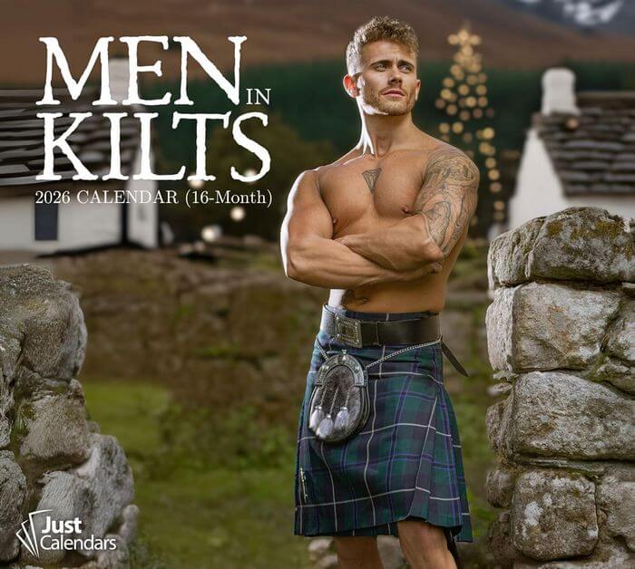 Men In Kilts 2026 Wall Calendar
