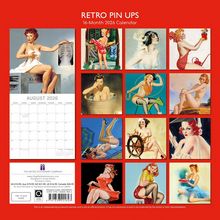 Retro Pin Ups 2026 Calendar