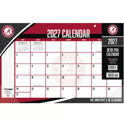 Alabama Crimson Tide 2027 Small Desk Pad