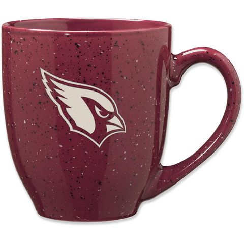 Arizona Cardinals Laser Engraved Speckled Ceramic Coffee Mug