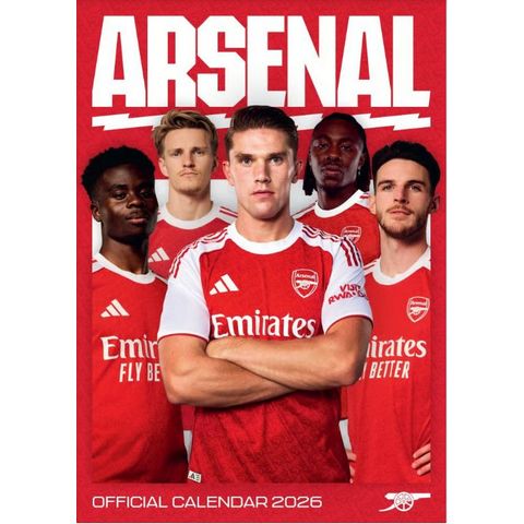 Arsenal FC Wild 2026 Wall Calendar