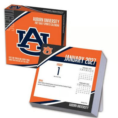 Auburn Tigers 2027 Desk Calendar