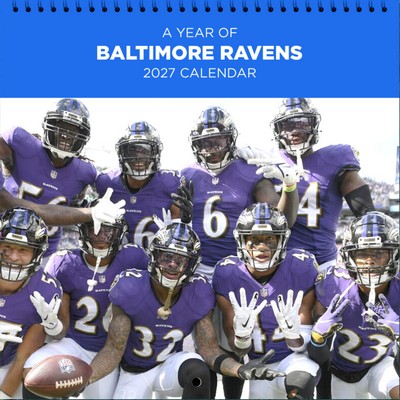 Baltimore Ravens 2027 Wall Calendar