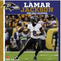 NFL Lamar Jackson 2026 Wall Calendar