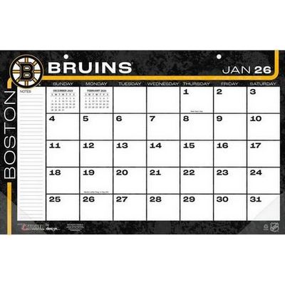 Boston Bruins 2026 Desk Calendar