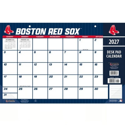 MLB Boston Red Sox Small 2027 Desk Pad