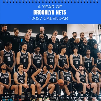 Brooklyn Nets 2027 Wall Calendar