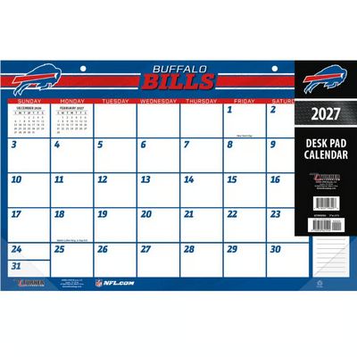 NFL Buffalo Bills Small 2027 Desk Pad