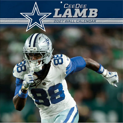 Dallas Cowboys CeeDee Lamb 2027 Wall Calendar