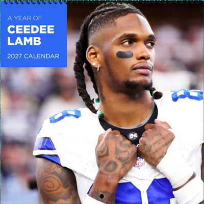 Dallas Cowboys CeeDee Lamb 2027 Wall Calendar
