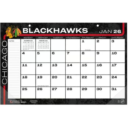 Chicago Blackhawks 2026 Desk Pad