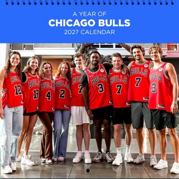 Chicago Bulls 2027 Wall Calendar