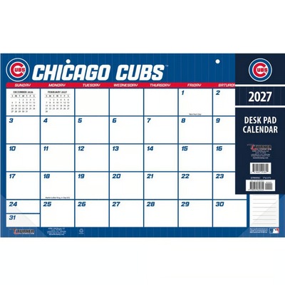 MLB Chicago Cubs Small 2027 Desk Pad