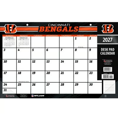 NFL Cincinnati Bengals Small 2027 Desk Pad