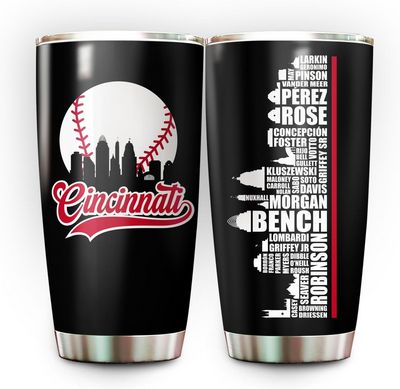 Legends Cincinnati Baseball City Skyline Tumbler