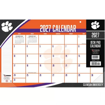 Clemson Tigers 2027 Desk Pad