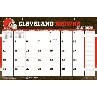 Cleveland Browns 2026 17x11 Desk Calendar