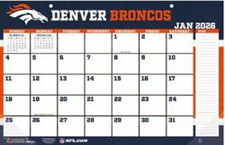 NFL Denver Broncos Small 2026 Desk Pad