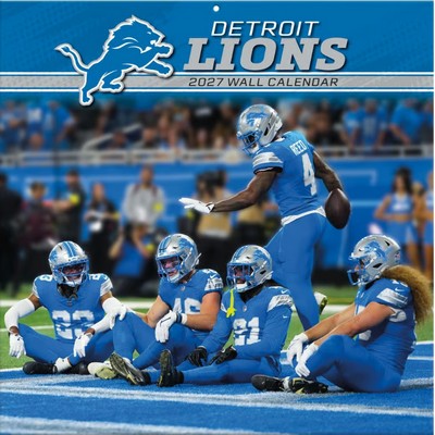 NFL Detroit Lions 2027 Wall Calendar