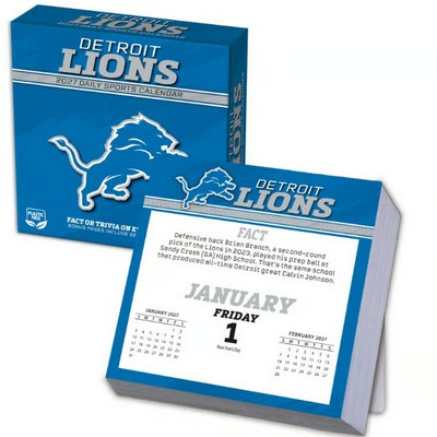 NFL Detroit Lions 2027 Desk Calendar