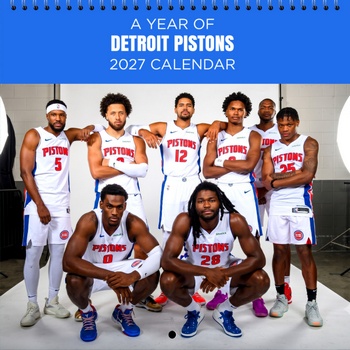 Detroit Pistons 2027 Wall Calendar