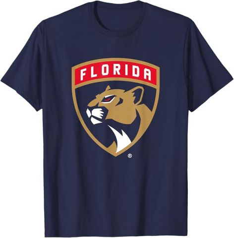 Florida Panthers Icon Navy Blue Officially Licensed T-Shirt