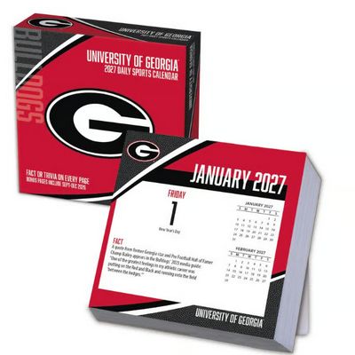 Georgia Bulldogs 2027 Desk Calendar