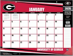 Georgia Bulldogs 2026 Desk Pad