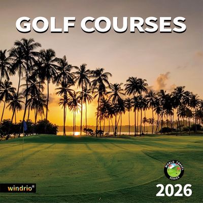 Golf Courses 2026 Wall Calendar
