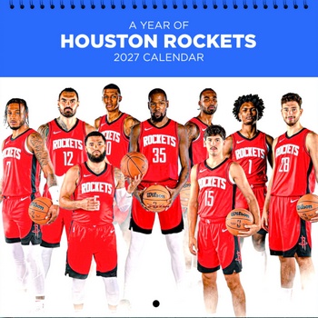 Houston Rockets 2027 Wall Calendar